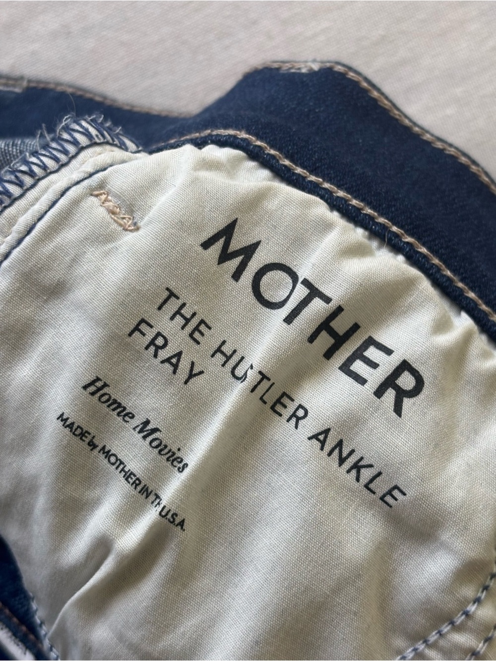 Mother The Hustler Ankle Fray Jeans Home Movies Wash 26 High Rise Flare - Picture 4 of 11
